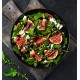 Tun Salat med salat, oliven rødløg og cherry tomater